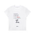 The Sipping Baby Tee | White T-Shirt
