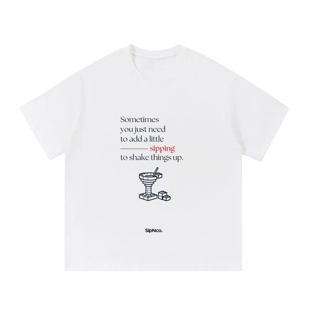 The Sipping Tee | White T-Shirt